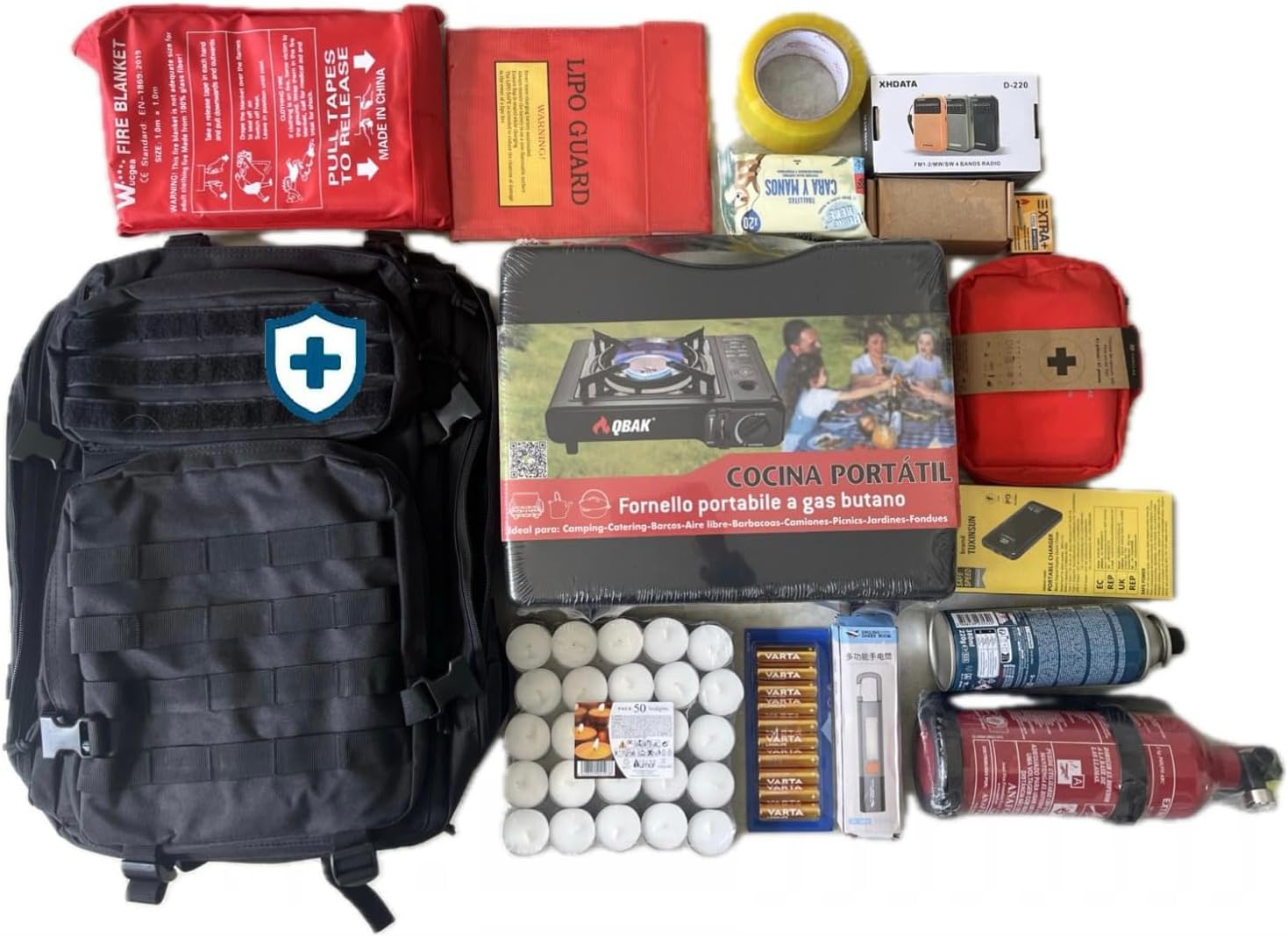 #1 Kit de Supervivencia 72 h EmergenPack – Emergencias Hogar, Apagones, Agua, Gas y Electricidad