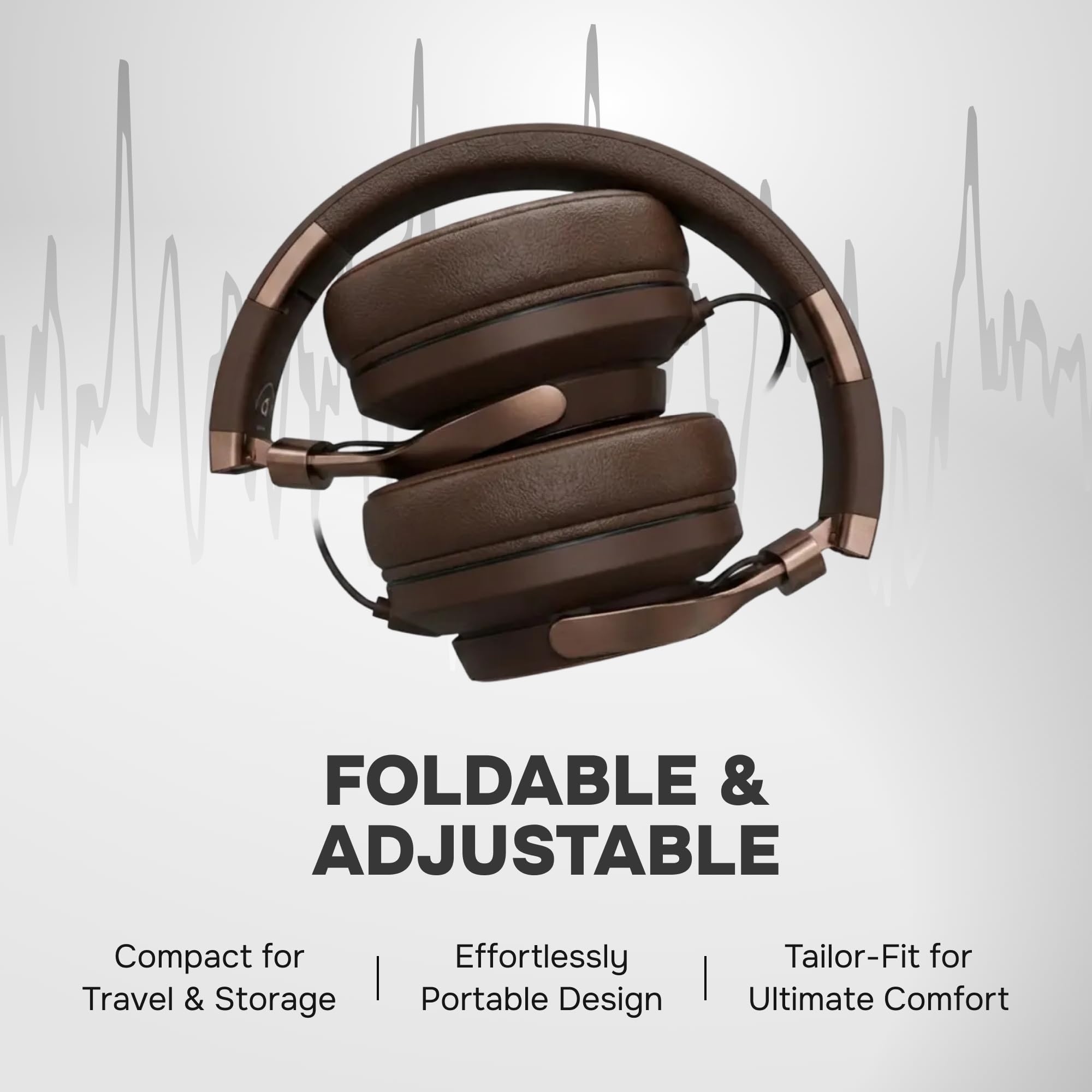 ARTIX CL750 Cuffie over-ear cablate con microfono e controllo del volume, audio con cancellazione del rumore al 100% cablata al computer, spina per laptop, cuffie da studio con cavo DJ