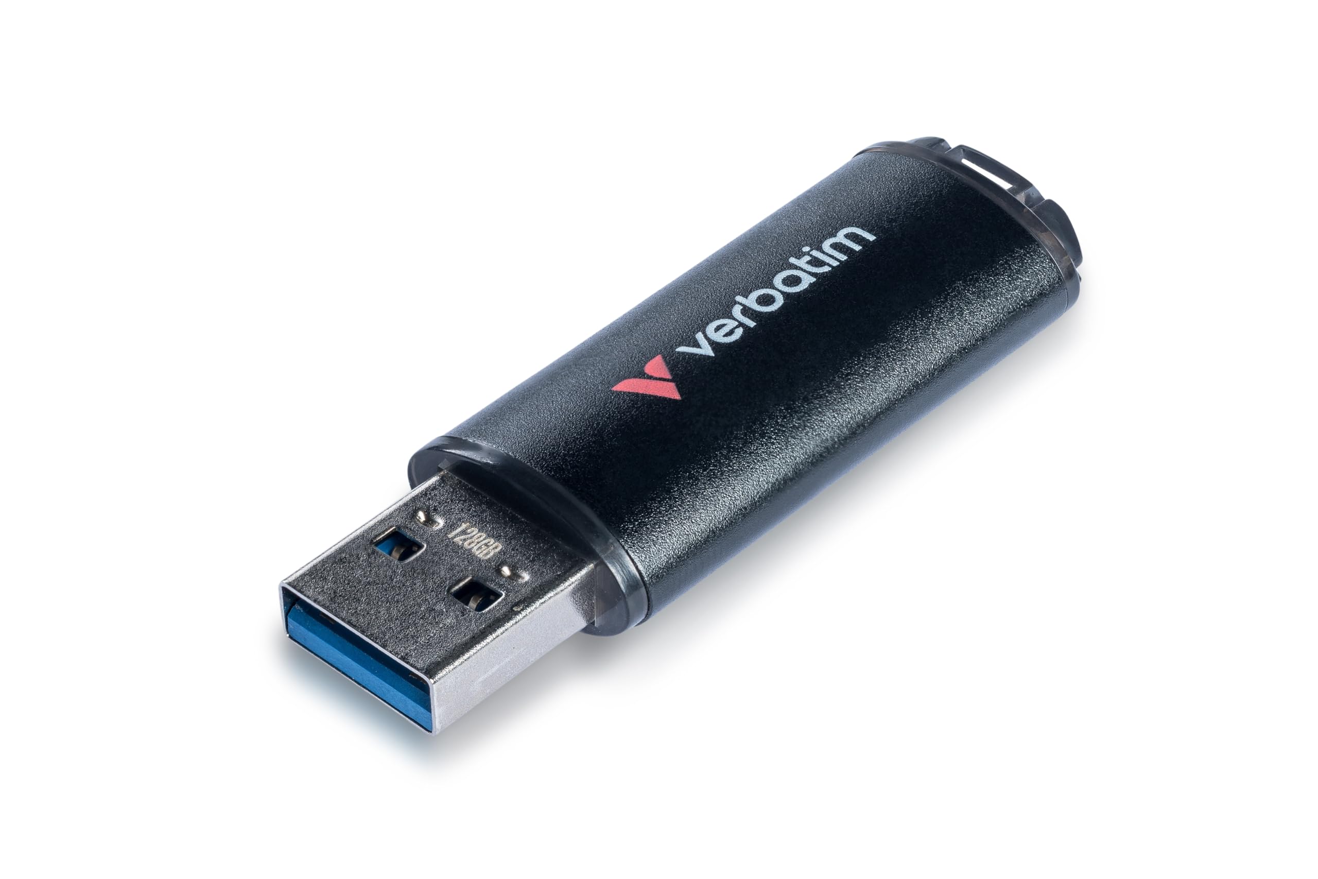 Verbatim V200 Metal USB Stick Drive 128 GB - USB 3.2 Gen 1 con fino a 200 MB/s di lettura e 80 MB/s di scrittura, robusto alloggiamento in alluminio, durevole, chiavetta compatta per PC, computer