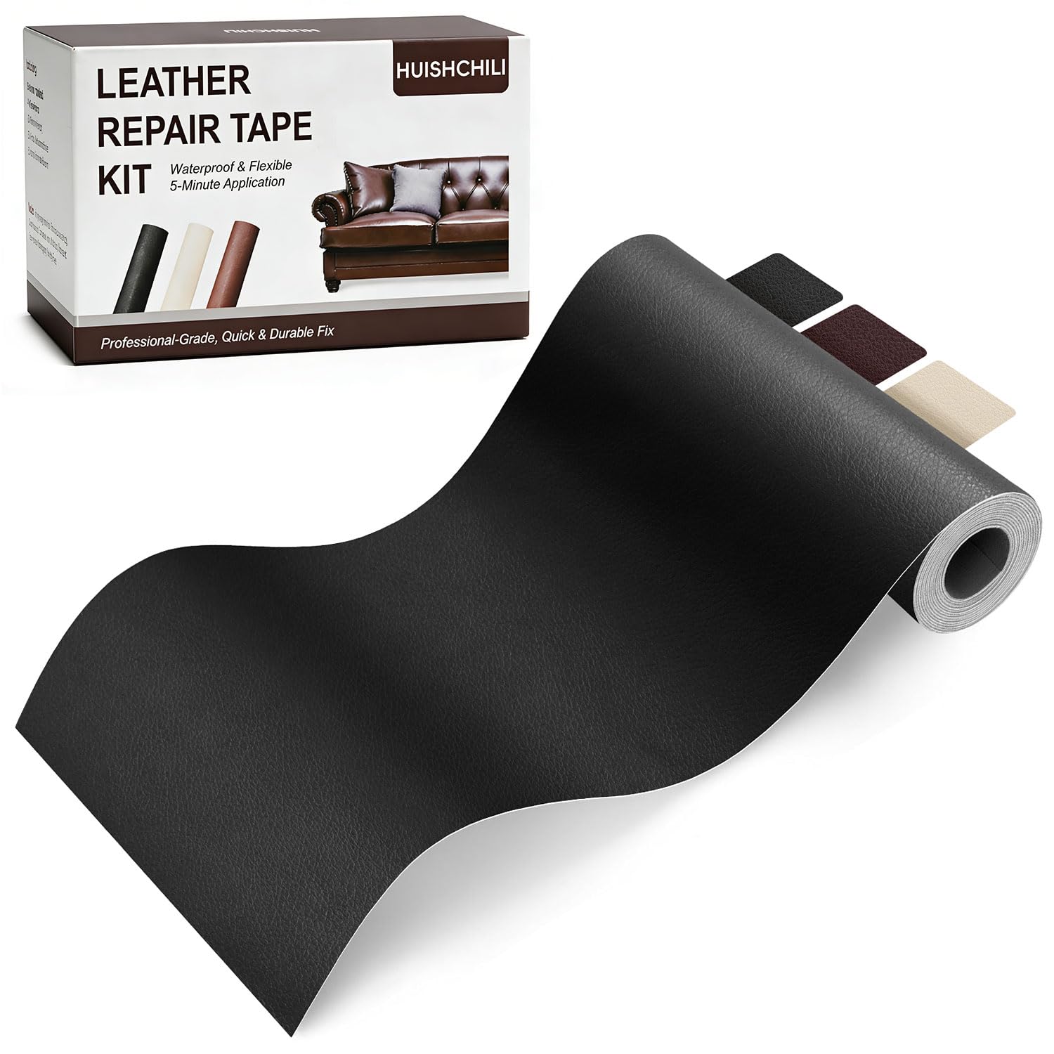 Black Leather Repair Tape 3 15 x 59 Heavy Duty Vinyl Repair Patch Waterproof Self Adhesive Leather Repair