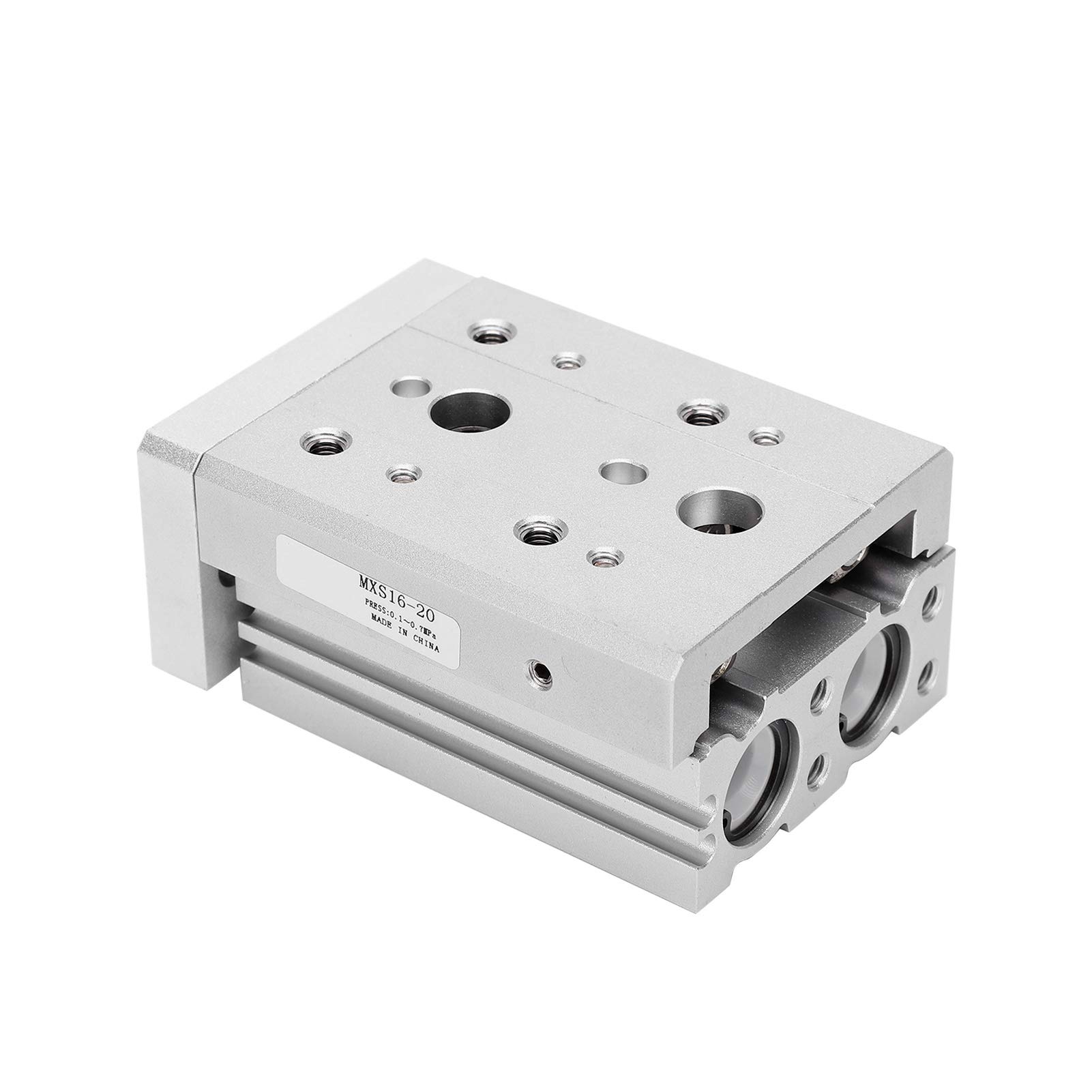 Cylindre de table coulissante à rail de guidage pneumatique double effet MXS16 - 8