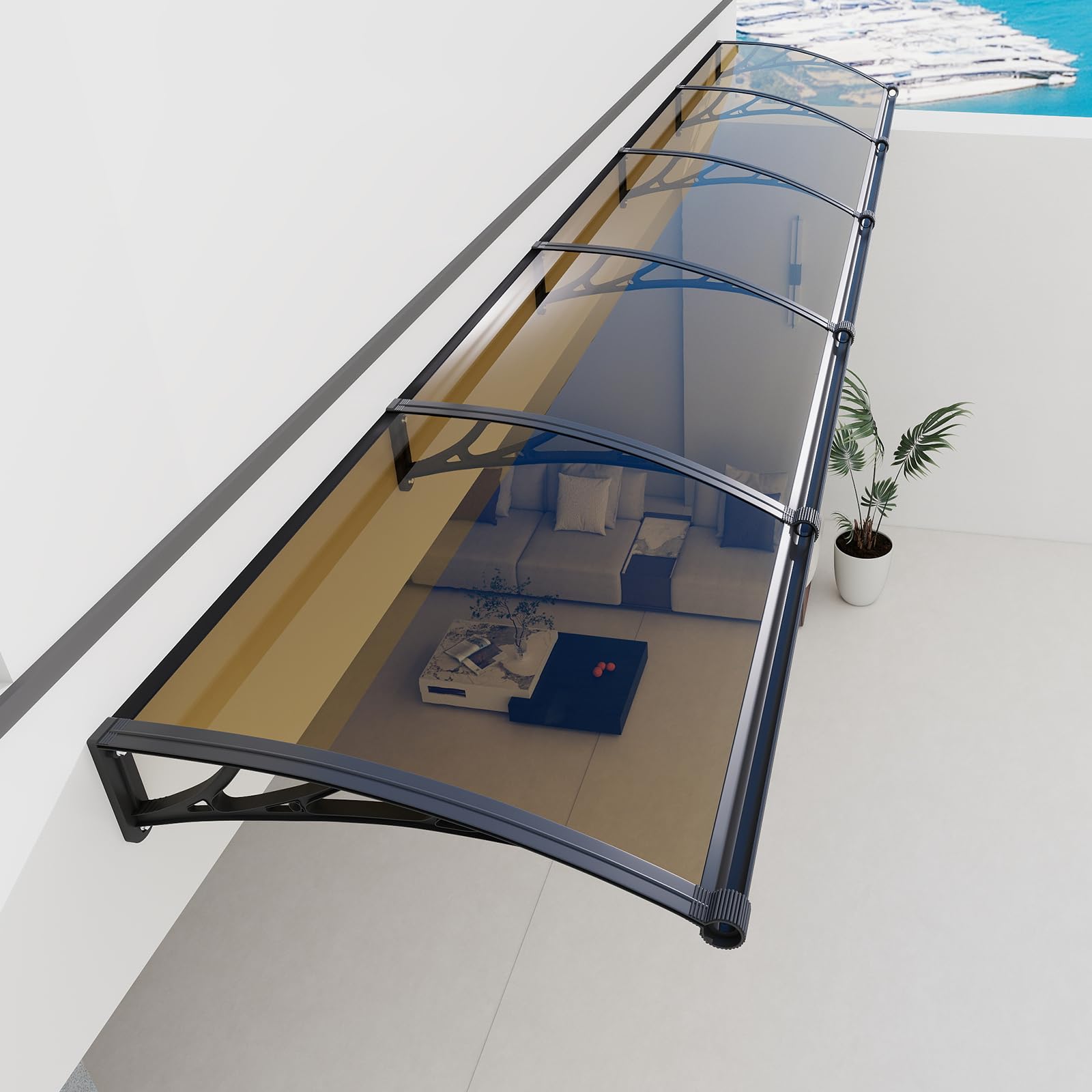 GGNEBAI Polycarbonate Awning