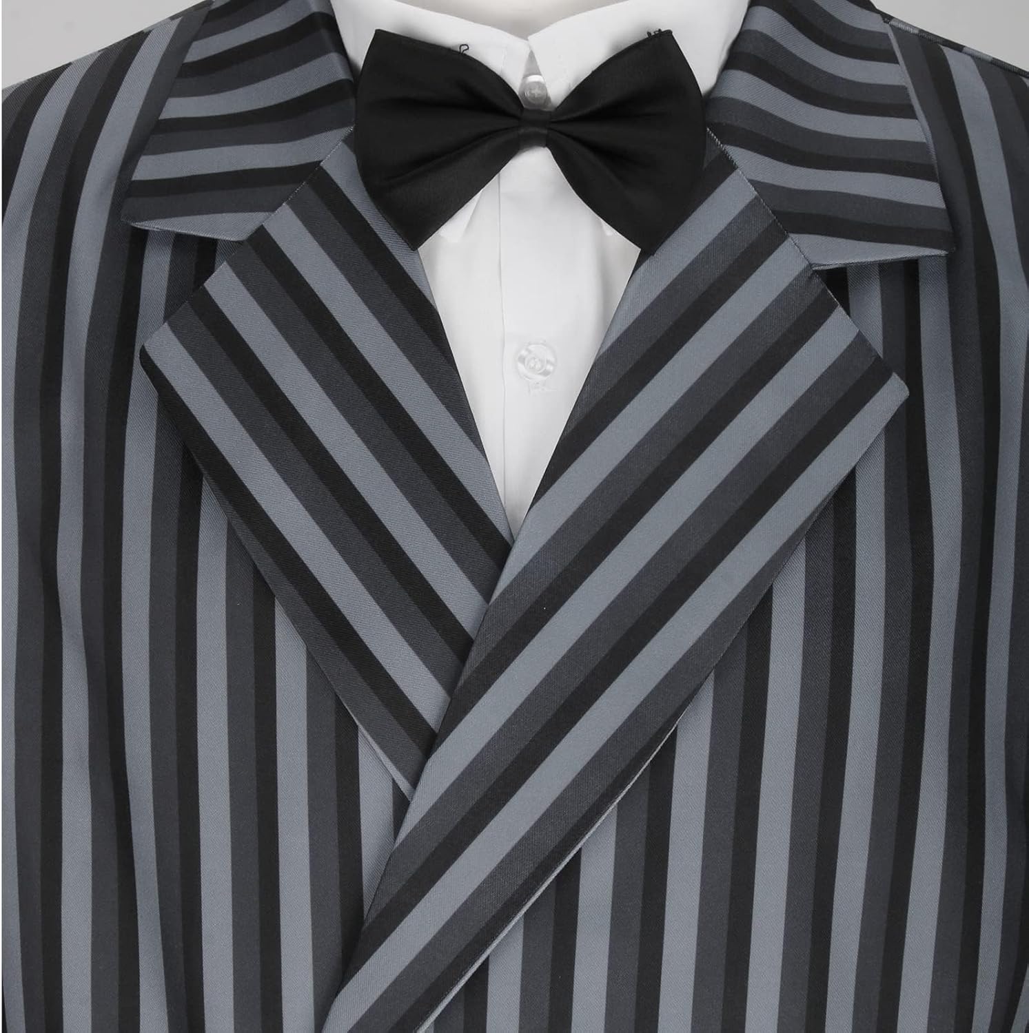 Mens Costume 1920s Gangster Suit Striped Blazer Pants Shirt Tie Outfit Halloween Cosplay Party Uniform - Image 5