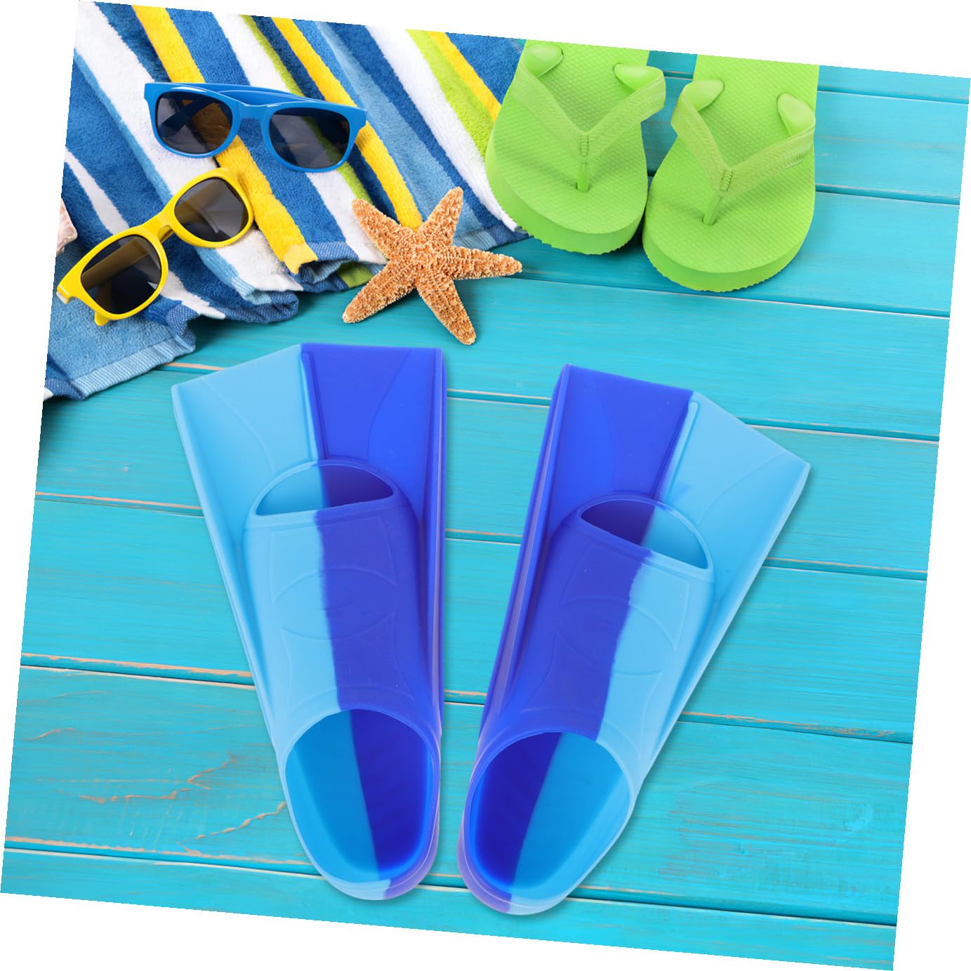 Kisangel Courtes Silicone Souple pour Natation et Snorkeling Confortables et Flexibles Adaptées Adultes et Garçon Fille Protection et Entraînement Piscine