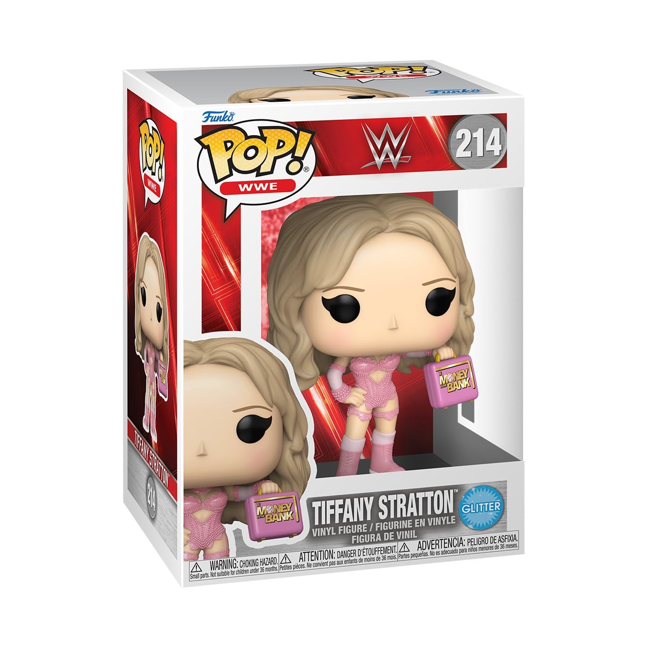 Funko Pop Vinyl WWE Tiffany Stratton 214 Figure Glitter Money in the Bank NEW UK