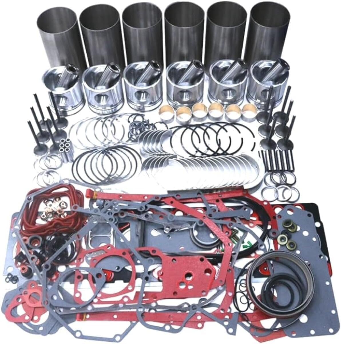 6SD1 Overhaul Rebuild Kit Piston 1-12111-713-1 Liner Kit With Gasket Kit For Isuzu Engine 6SD1 6SD1T 6SD1TC For Hitachi Excavator EX300-2 EX300-3 EX350 EX330 EX300