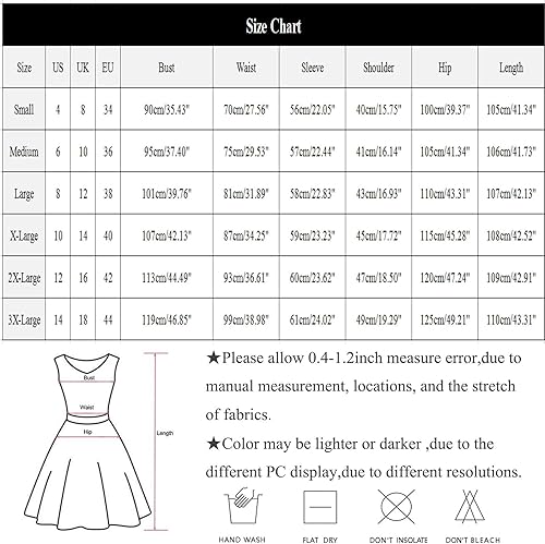 Miniatura 6 de TREBIN Vestidos formales para mujer vestido vintage de manga larga de Navidad de los años 50 vestido de fiesta de noche para ama de casa