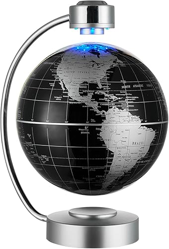 Miniatura 2 de Globo de levitación magnético, globo flotante grande de 8 pulgadas con luces LED, pantalla de globo magnético, detalles interiores, decoración de