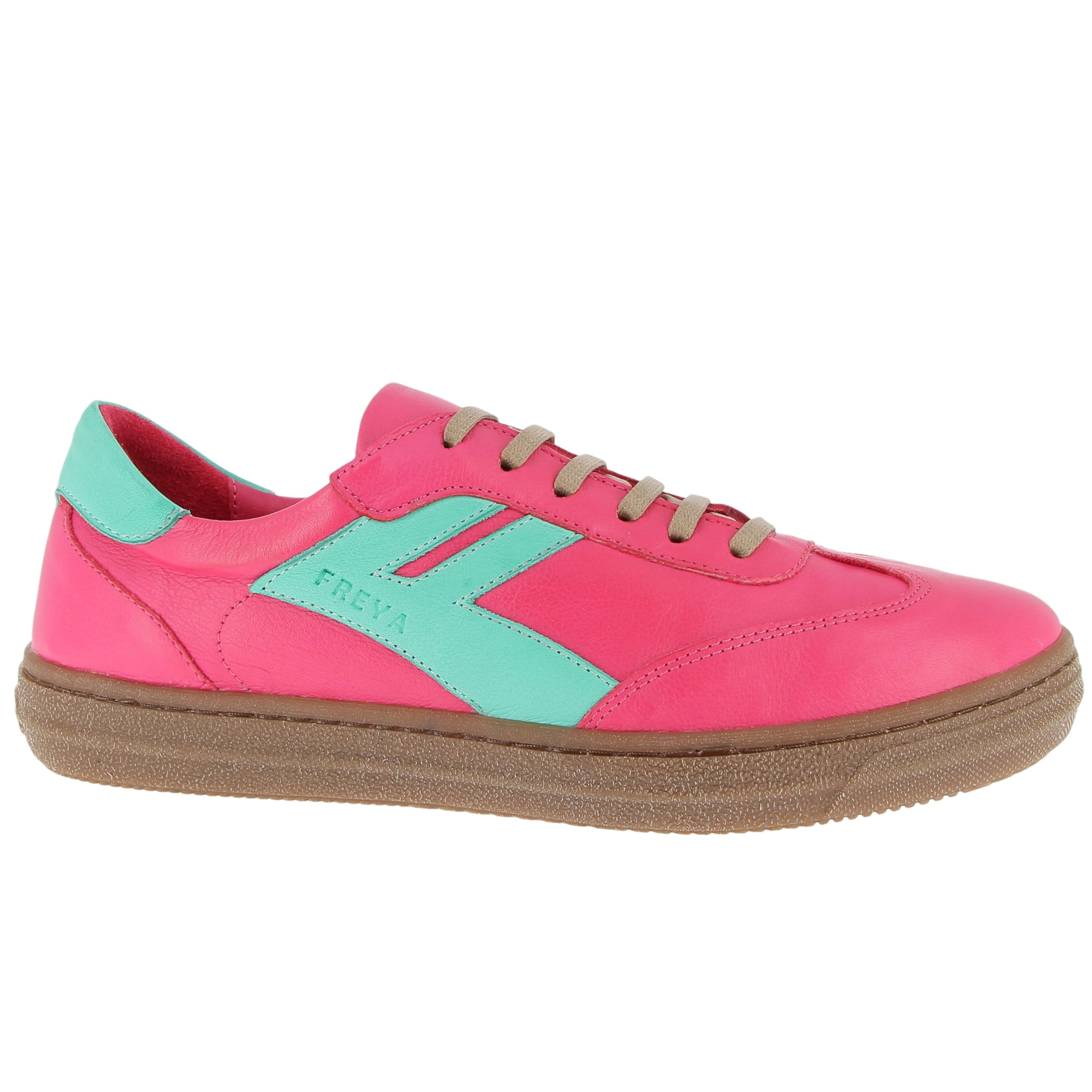 Andrea Conti Women's Damen Low Top Sneaker Freya, Magenta Emerald Dark Gum, 6 UK