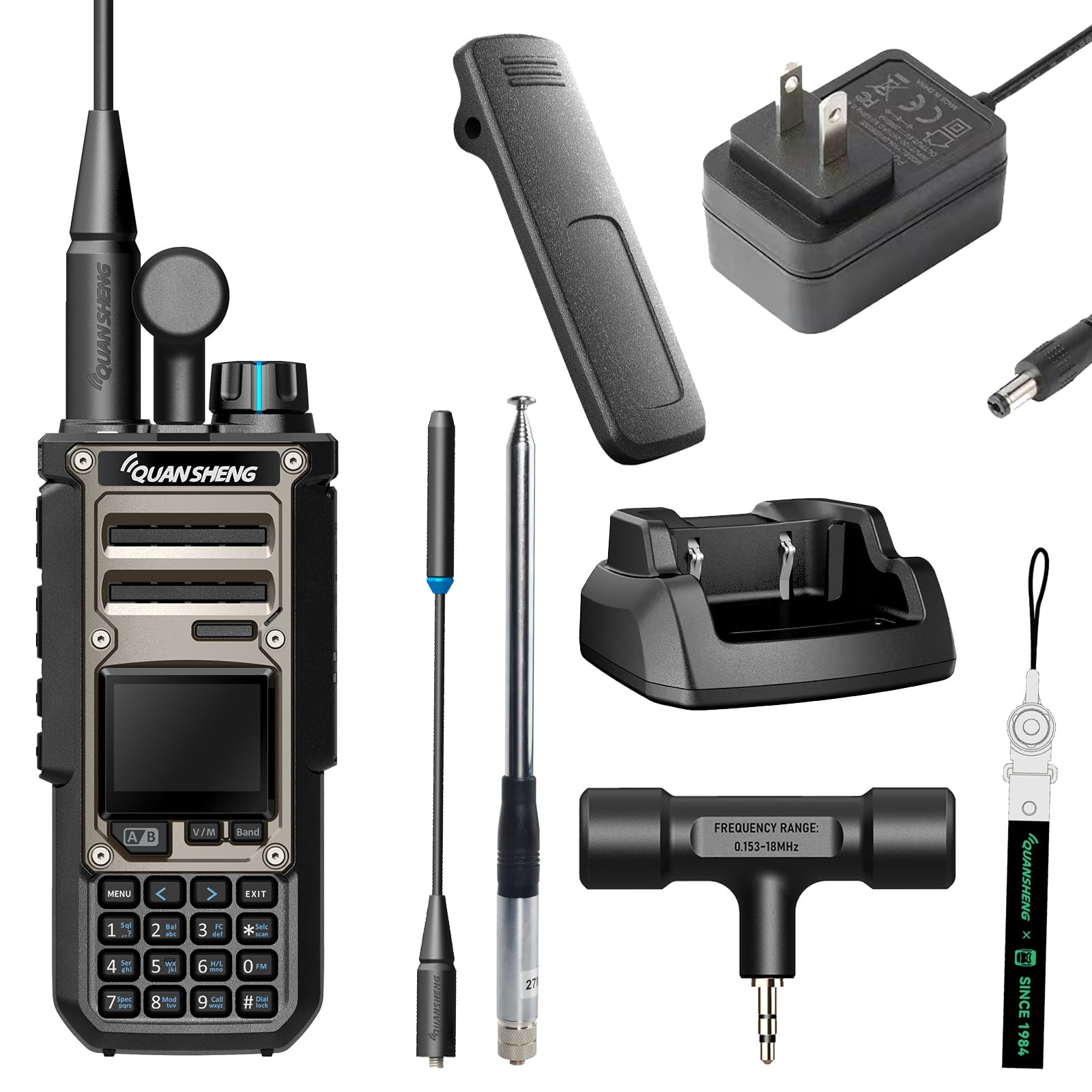 QUANSHENG TK-11(8) 広帯域受信機エアーバンドメモリ Amazon.com: QuanSheng TK11(8) Multi-Band Walkie Talkie - 10W, NOAA