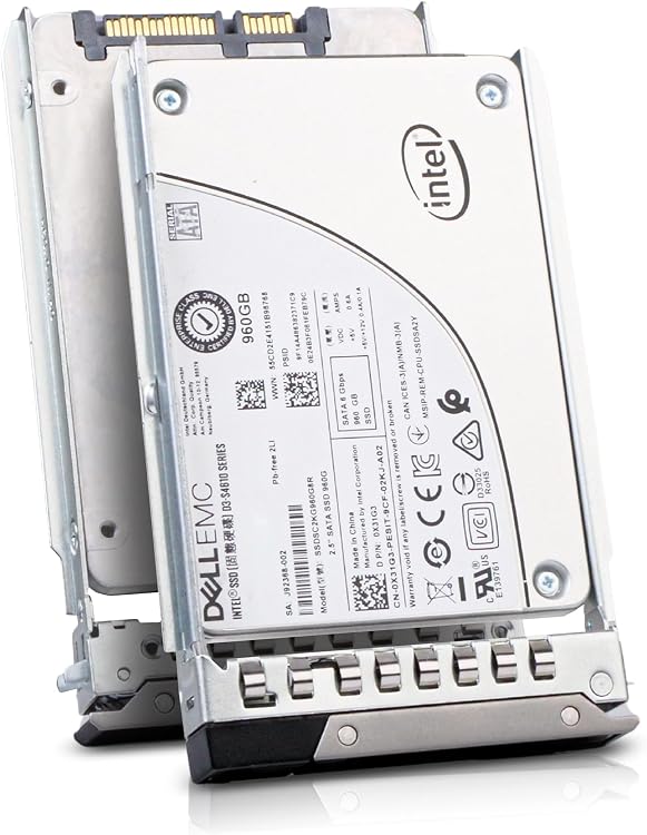 Dell 960GB SATA Enterprise SSD Renewed for PowerEdge R660 R760 Mixed Use 3D TLC
