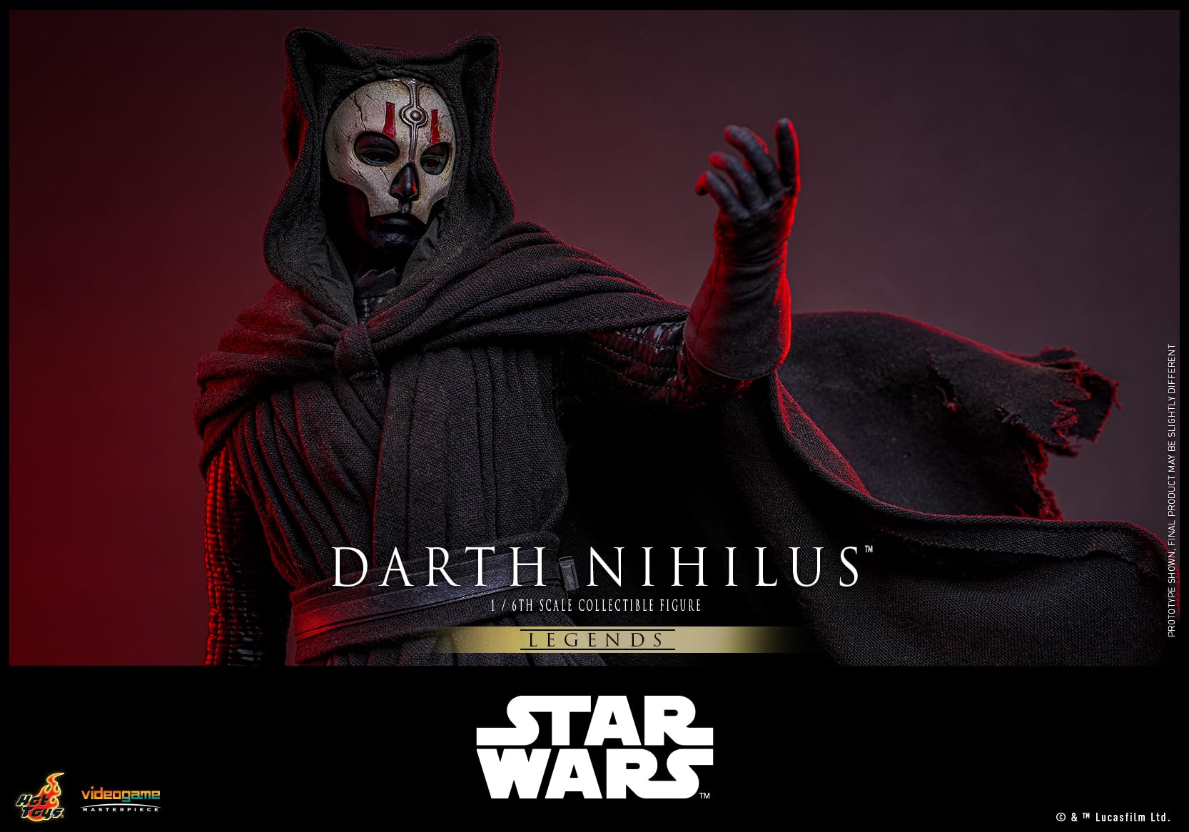 Hot Toys Jeu vidéo Masterpiece Star Wars Dark Niaris Figurine échelle 1/6