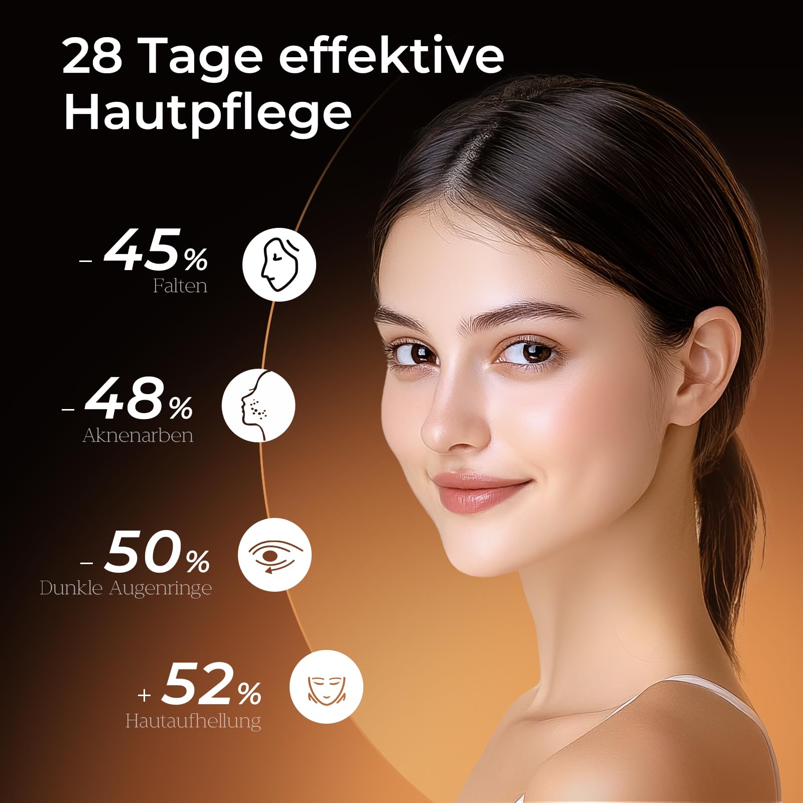 LED Maske Gesicht, Rotlicht Maske Gesicht für Anti-Aging, gegen Akne, Falten & Hautpflege, Led Gesichtsmaske Lichttherapie Pflegegerät für alle Hauttypen Led Face Mask Light Therapy für Zuhause Reise