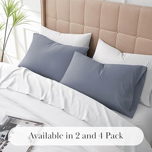 Miniatura 120 de Southshore Fine Living, Inc. Juego de 2 fundas de almohada de tamaño estándar, se adapta a almohadas de tamaño matrimonial, individual, queen, 10