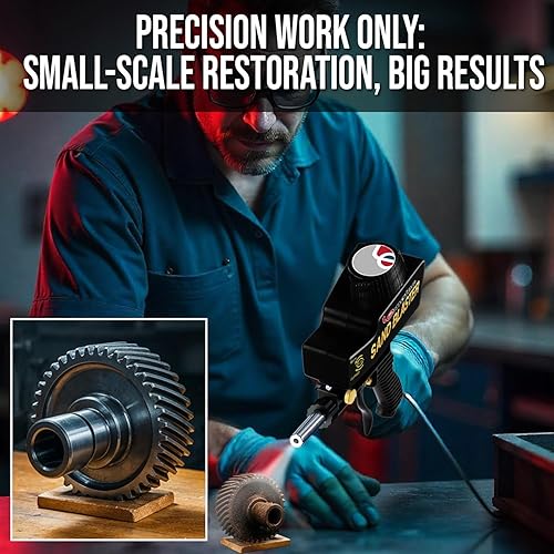 Vista 16 de LE LEMATEC Kit de pistola de chorro de arena de alimentación por gravedad, AS118 - para proyectos de bricolaje ligeros, limpieza de manchas