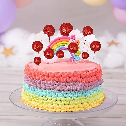 Miniatura 6 de 30 bolas para decoración de tartas, bolas de espuma con purpurina, mini globos, para cupcakes, bolas de burbujas, decoración de bricolaje para baby