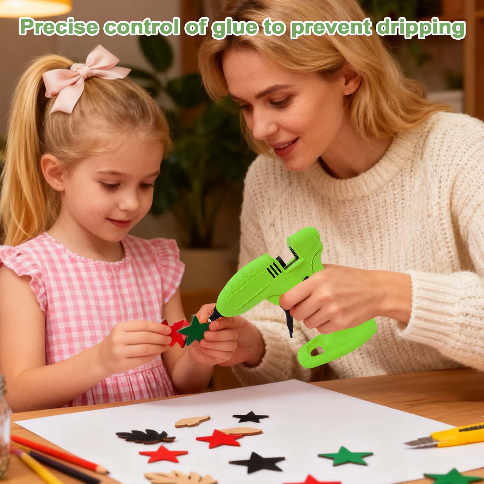 Macchina Per Colla A Caldo Forniture Artigianato Ricaricabili USB | Penna per Colla a Caldo con Batteria da 2600mAh Per Creazioni Artistiche Scrapbook Scuola Casa Ufficio Aula