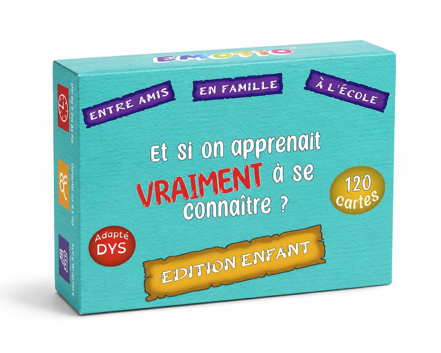 120 Questions pour Apprendre à se connaître et créer des Liens Famille et Ecole | Créé par Une Psychologue | Fabriqué en France | à partir de 5 Ans