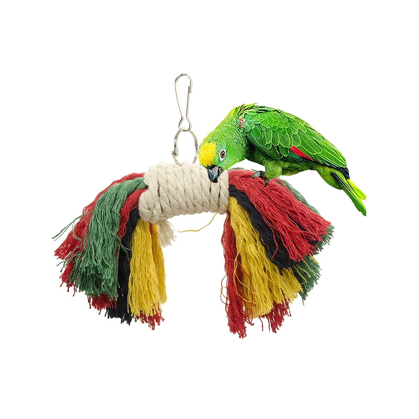 Vogelspielzeug 7 stücke Papageien Spielzeug und Vogelzubehör für Haustier Spielzeug Swing Stand Budgie Sittich Käfig Afrikanisch Grau Vogel Speelgoed Parkiet