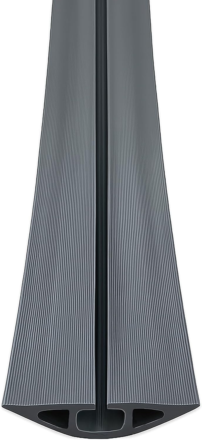 Electriduct D-2 Rubber Duct Cord Cover - 10 Feet Gray Floor Cable Protector