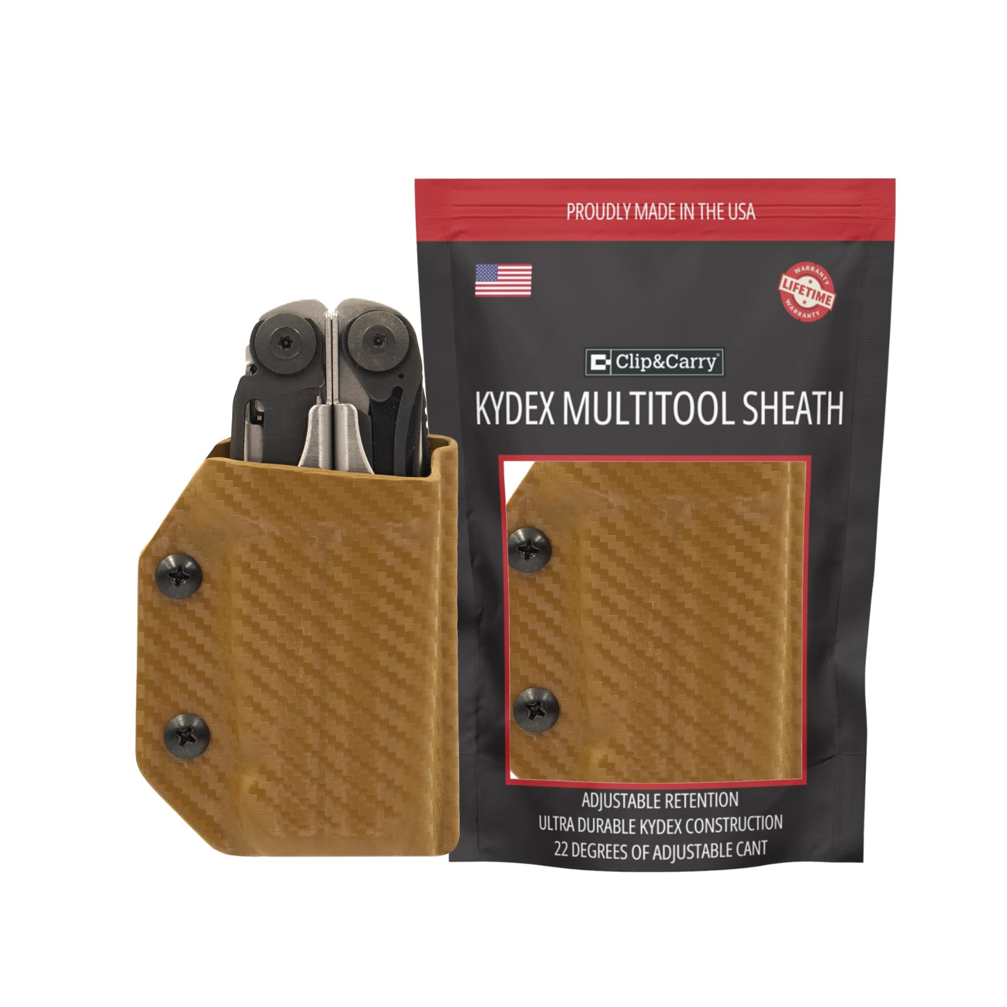 Clip & Carry Kydex Sheath for the BUCK 110/112 Folding Knife - Made in
