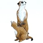 FUNSHOWCASE African Jungle Animals Watching Meerkats Toy Figure Children Realistic Miniature Height 3.1-inch 1693