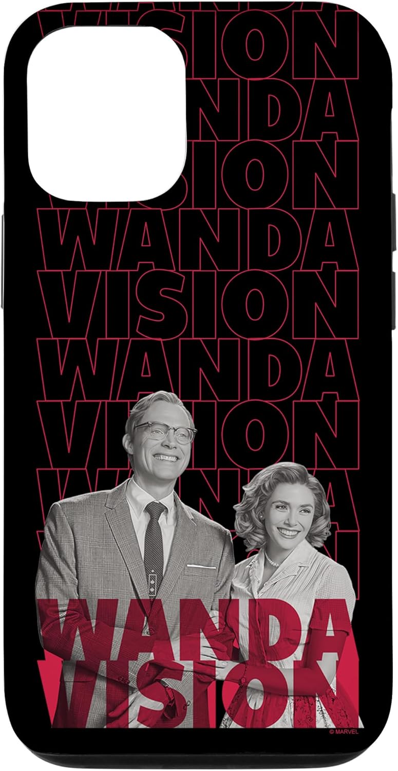 iPhone 14 Marvel WandaVision Text Stack Portrait Case