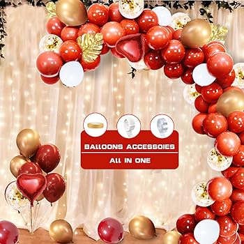 Absorbi Beat Victimelor Deco Anniversaire Rouge Et Blanc Amazon Lifeismore Ro
