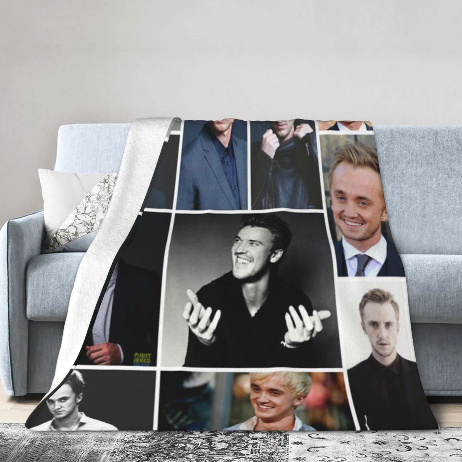 YINGD Tom Draco Felton Malfoy Blanket, Ultra Soft Lightweight Flannel Fleece Throw Blankets Warm Air Conditioning Blanket For Couch Sofa 125CM X 100CM