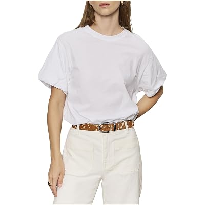 Sanctuary Pleat Bubble Tee white