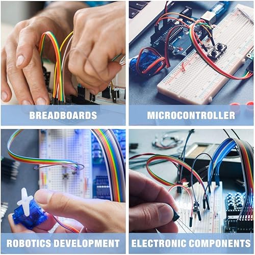 Miniatura 6 de IWISS Dupont - Kit de conectores macho de una sola fila de paso de 0100in pines de crimpado Dupont para impresora 3D y cable de puente FPV cable de