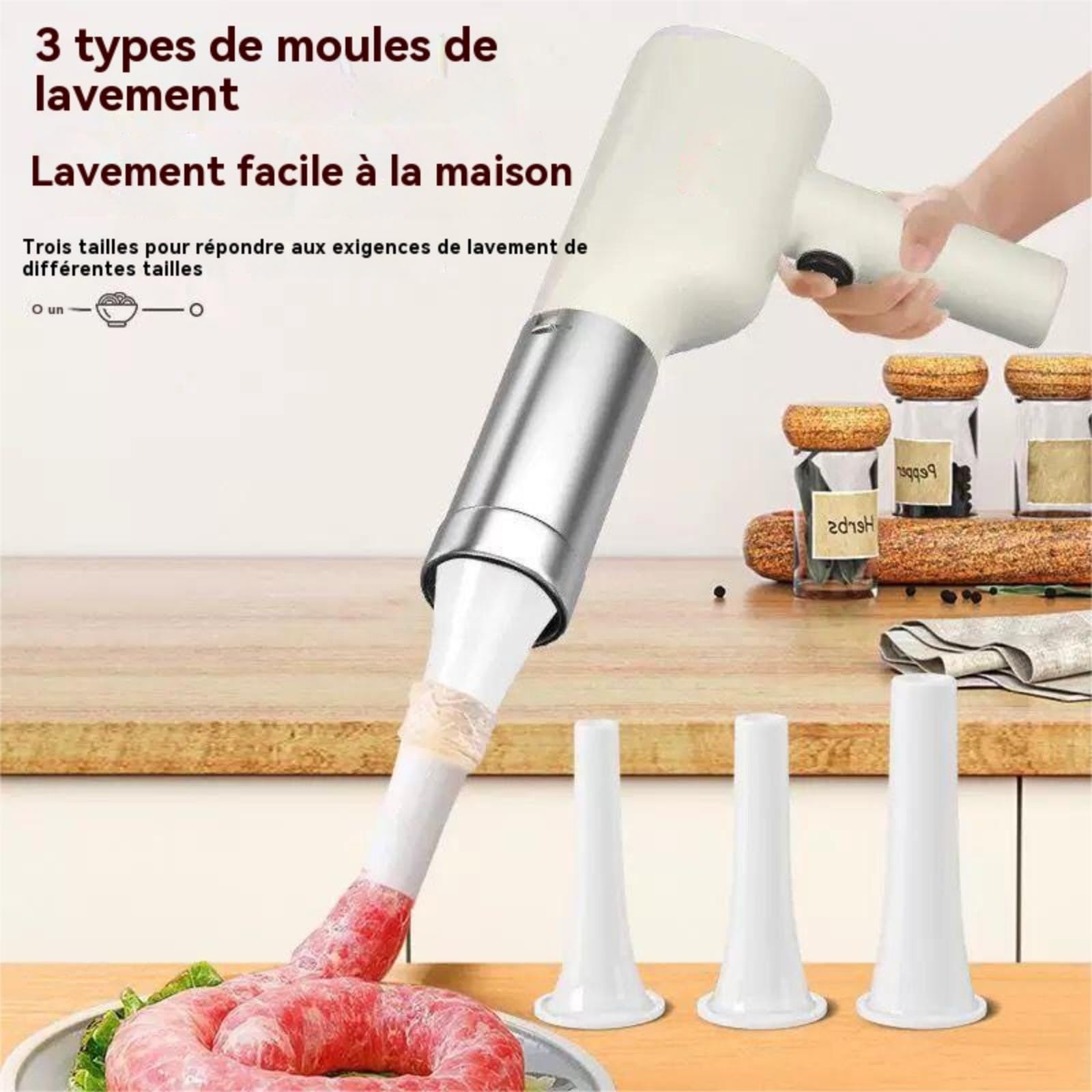 Machine A Pates Fraiche Electrique Portable, Presses À Pâtes Électriques,Machine A Pate Fraiche Avec 6 Accessoires, 40W Machine A Pate Électrique, Pour Spaghetti/Fettuccine（Bouche en acier inoxydable）