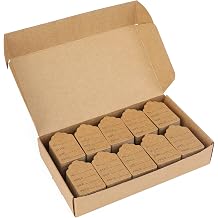 jijAcraft 1000Pcs Price Tags, Brown Clothing Tag for Retail, Small Kraft Paper Tags for Labeling Price, Size, Number, Writable Price Hangtag for Business Supplies Selling Jewlry, Clothes 2" X 1.3"