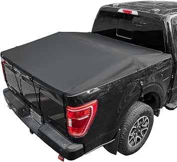 Tonneau Cover - Soft Roll-Up Water-Resistant Shield for Pickup Trucks