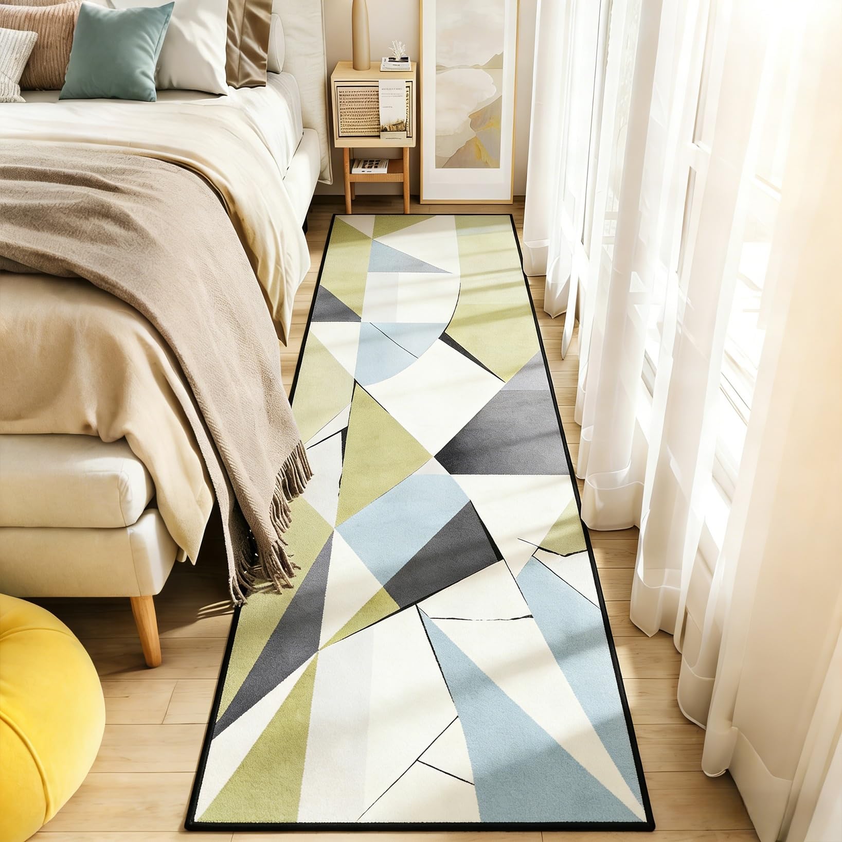 Tapis de course pour cuisine entrée et couloir grand tapis de salon 40x370 cm