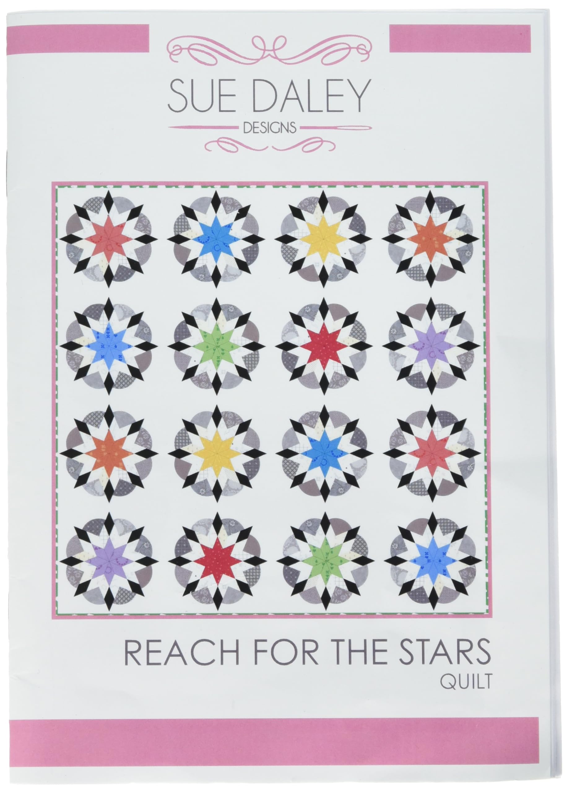 Sue Daley DesignsReach for The Stars Quilt Pattern, Multi
