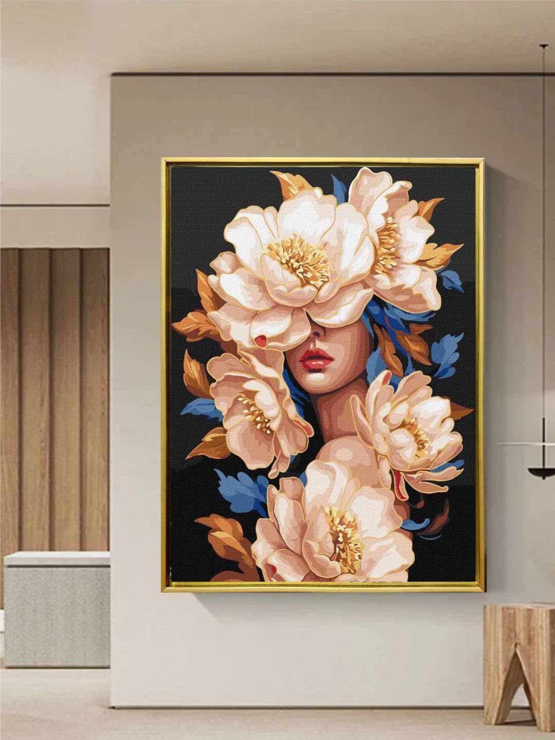 Golden Lucky Wish Tree Painting - Wall Art -12