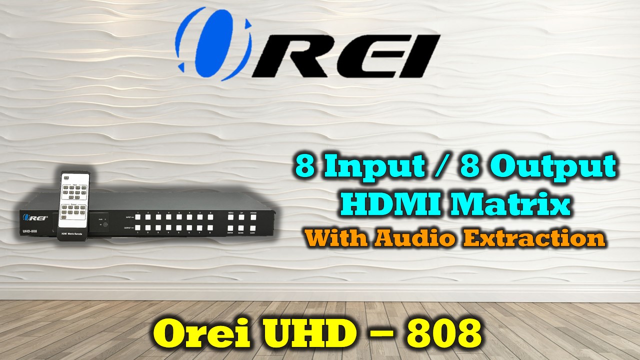 Amazon.com: OREI 8x8 HDMI 4K Matrix Switch/Splitter, (8-Input, 8