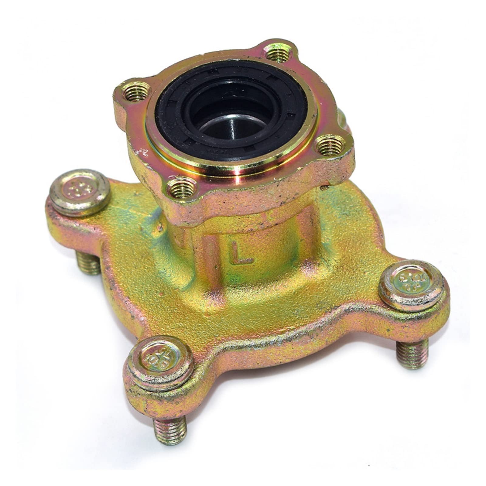 Vordere 17mm 4 Stifte Bremsscheibe Wheel Hub kompatibel mit 49cc 50cc 110cc 125cc 6 7 8 In-ch Wh-EEL Go Kart Buggy Karting EIN Fernseher Quad -Fahrradteile