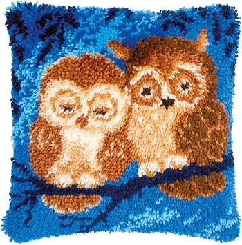 Vervaco Latch Hook Cushion, Multicoloured, 40x40cm