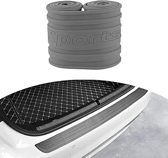 ZicinerCar Rear Bumper Protector Guard, Auto Anti-Scratch Collosion Rubber Trunk Door Entry Guards, Non-Slip Vehicle Bumper Protection Strip, Fit for Most SUVs, Vans (41"x3.5", Grey Sport)