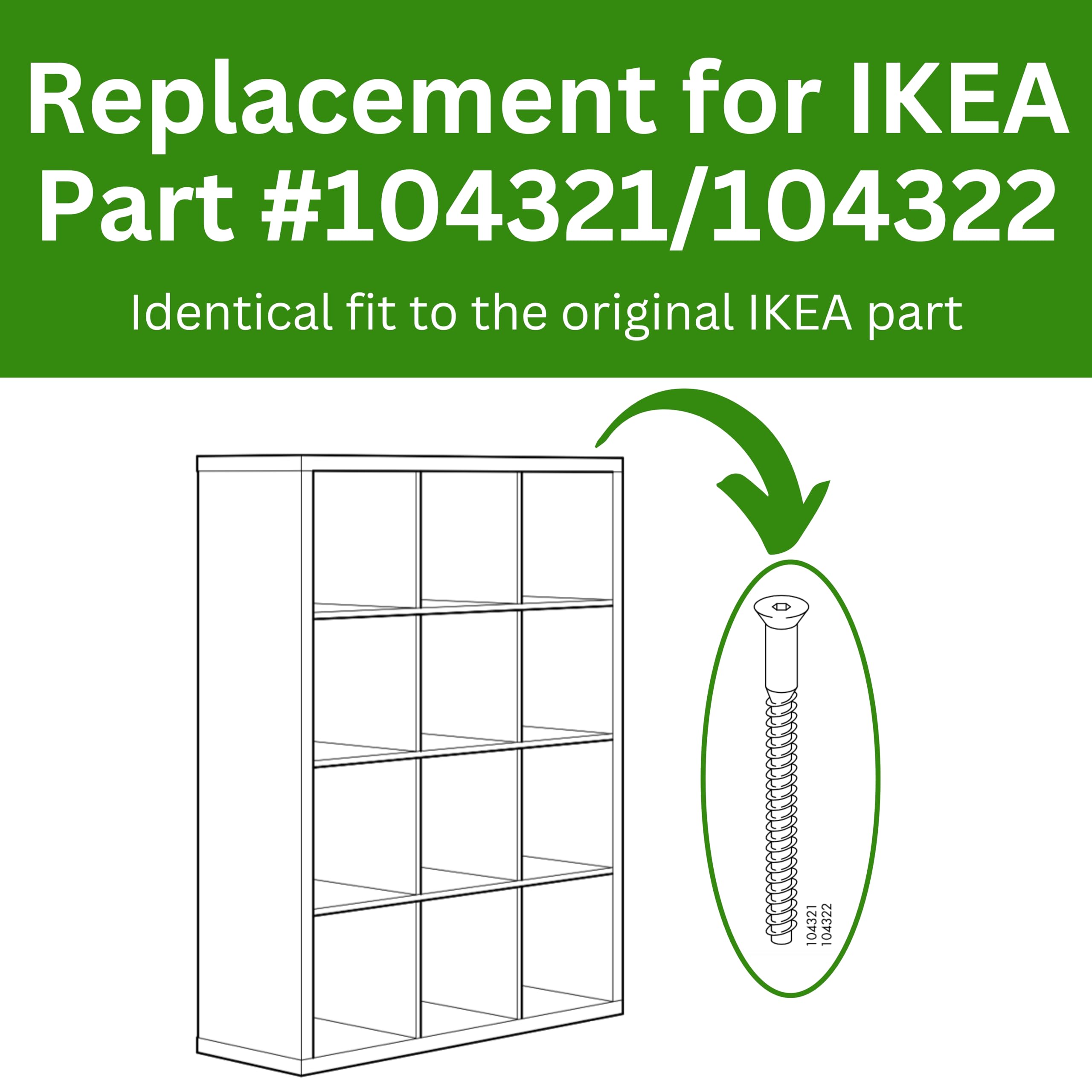 [ゆゆ] Amazon.com: ReplacementScrews Shelf Screws, 4 Pieces, KALLAX