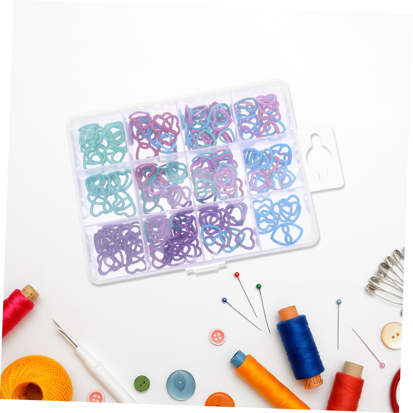 Operitacx 240piezas Hebilla De Marcado Tejida Anillos De Crochet Para Crochet Anillos De Punto Marcador Agujas De Tejer Marcadores De Ganchillo Para Proyectos De Manualidades