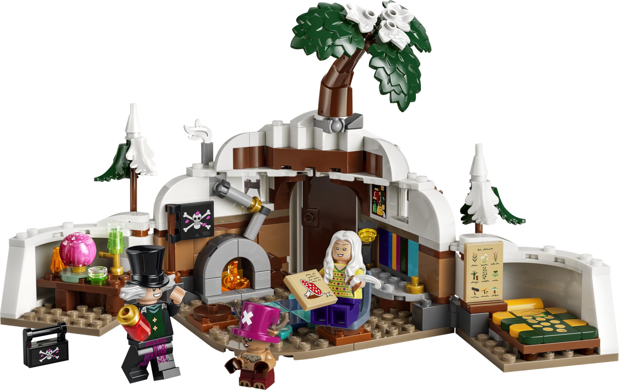 LEGO One Piece Guarida del Doctor Hiriluk – Juguete Coleccionable con 3 Minifiguras Inc. Tony Tony Chopper – Decoración del Dormitorio Infantil – Regalo para Niños y Niñas de 9+ Años – 75641