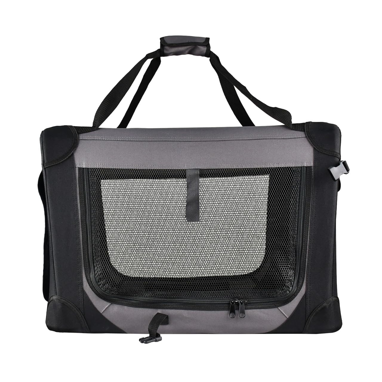 Trendline Tiertransportbox 70 x 52 x 52 cm schwarz-grau Transportboxen & -Taschen