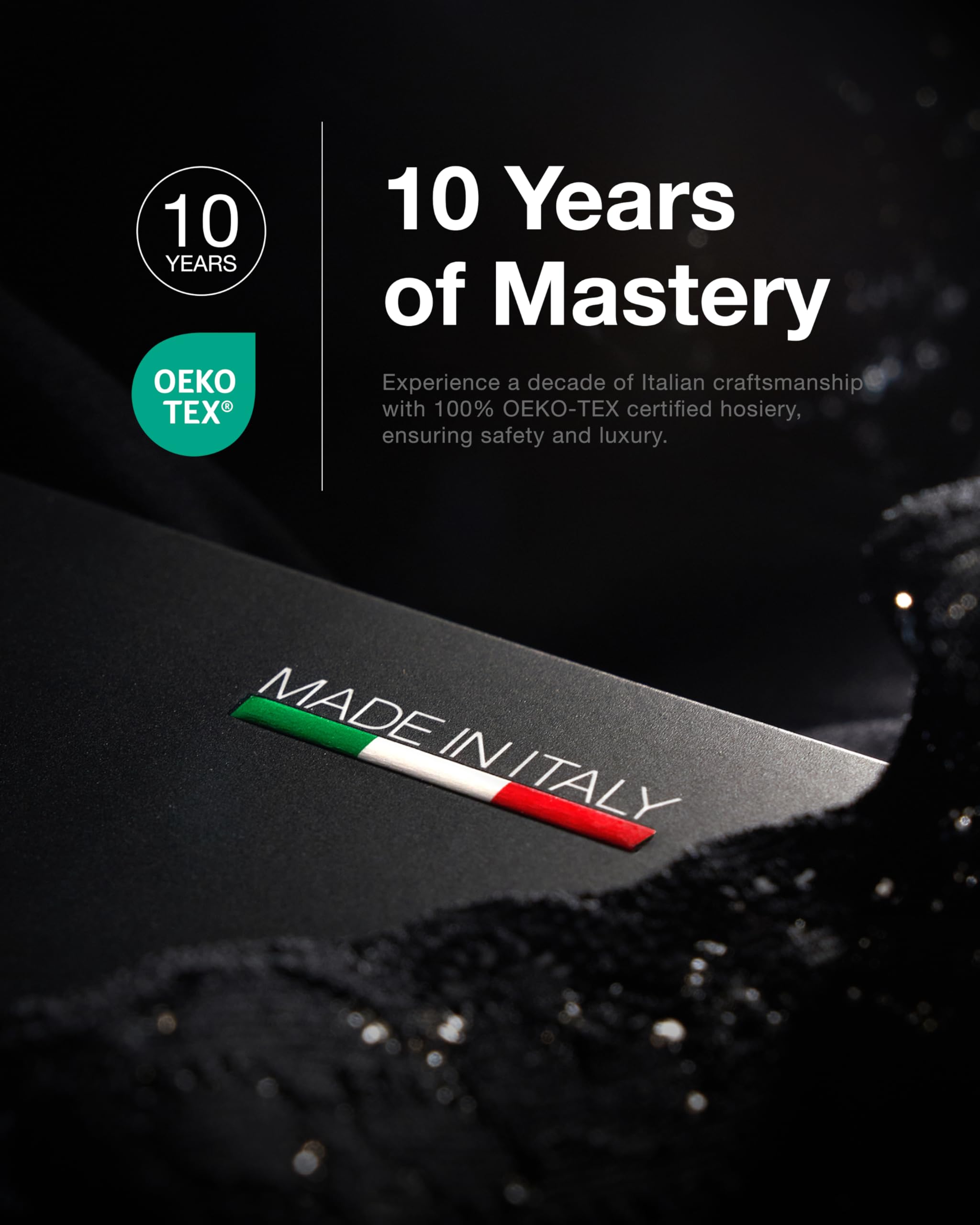 sofsy Ultra-Fine-Knit Hosiery - Italian Women's Opaque Thigh High Stockings | Ultra Soft Dual Silicone Lace Top Stay Ups