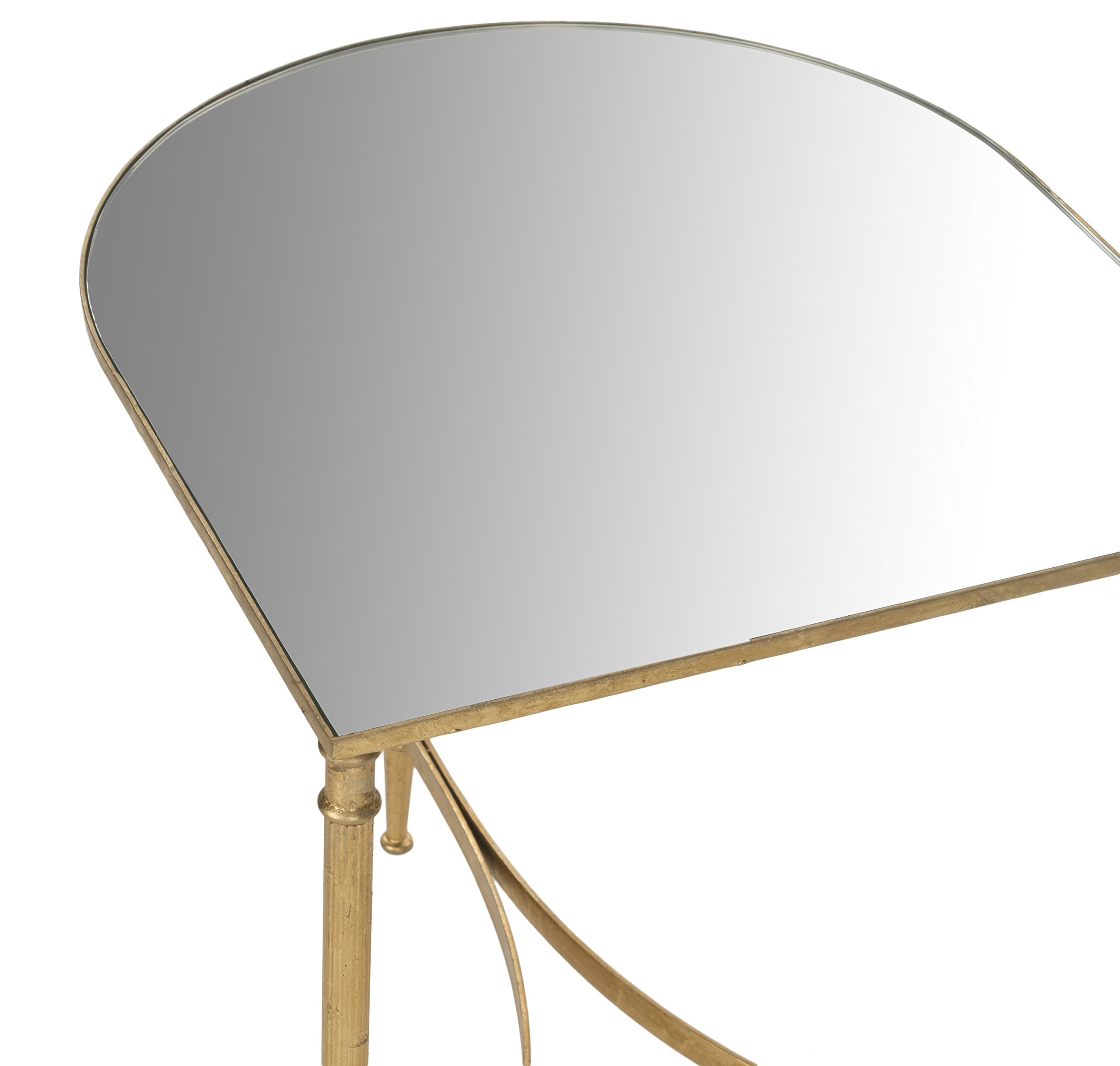 Safavieh EAF2532A Hudson Table d'Appoint Métal Or/Miroir 50 x 45 x 50,8 cm