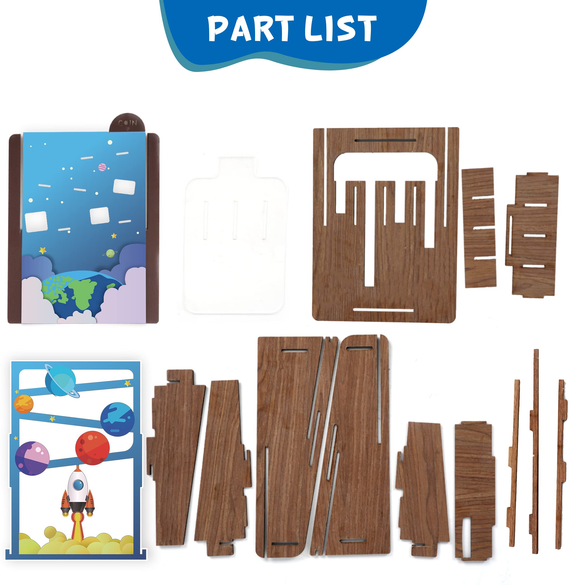 Amazon.com: SPEARX 自動排序存錢罐適合男孩女孩- 透明硬幣存錢罐- 硬幣分類器存錢罐適合兒童和成人- DIY 組裝套組兒童可以製作-