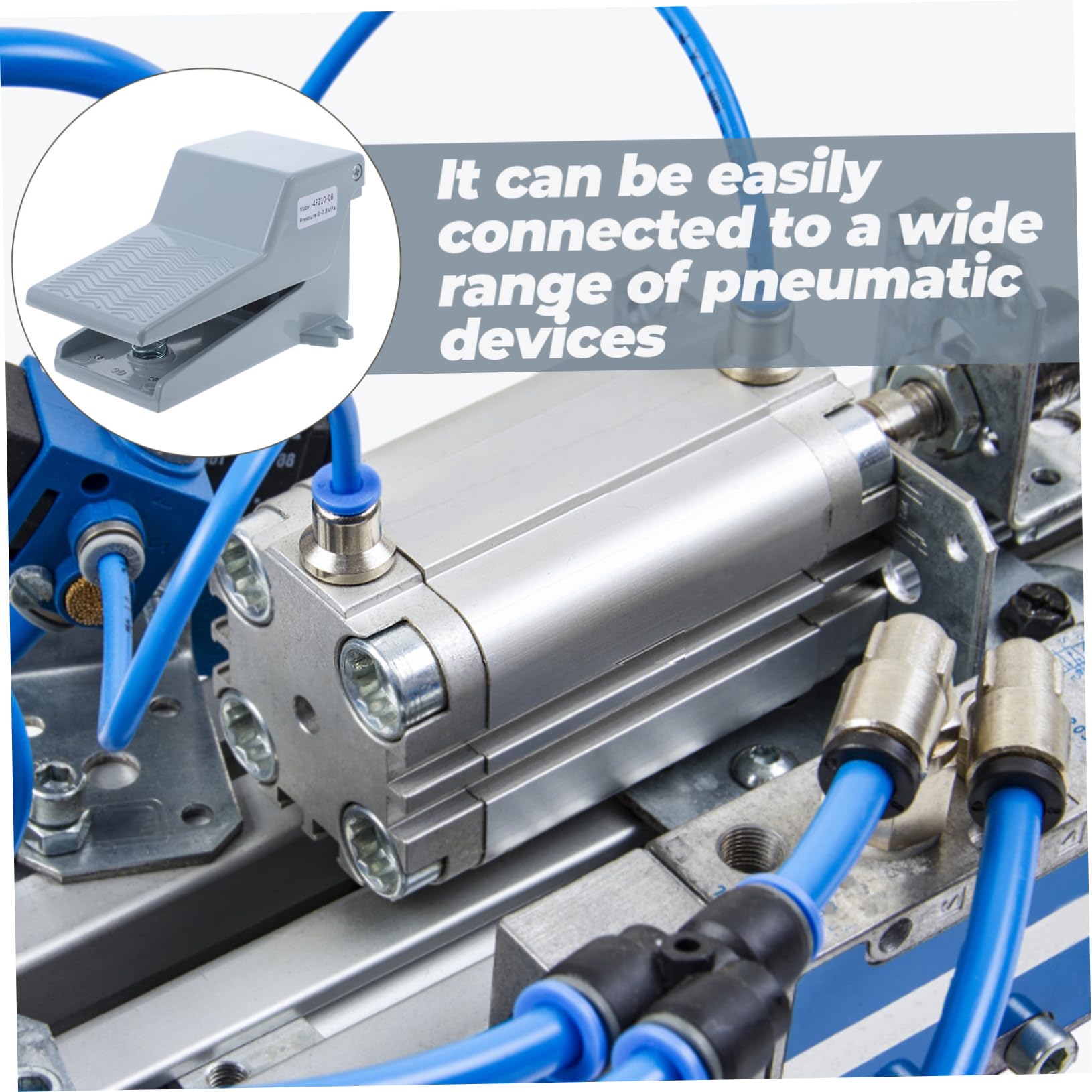 SOLUSTRE Pneumatic Valve Foot Operated Pedal Valve Air Valve Foot Pedal Foot Switch Pneumatic Switch Pedal Controller Valve Foot Pedal Air Valve Pneumatic Foot Pedal Valve Air Switch