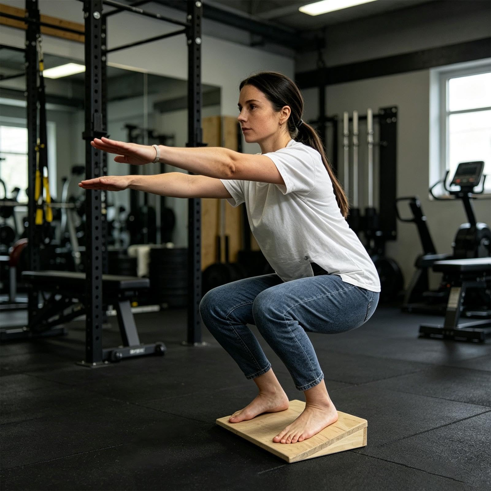 Deska Skośna Wielofunkcyjna, Drewniana, Przenośna | Deska Do Stretchingu Oraz Ćwiczeń Na Nogi, Kolana, Stopy, Równowagę, Ćwiczenia, Taniec, Fitness, Jogę Oraz